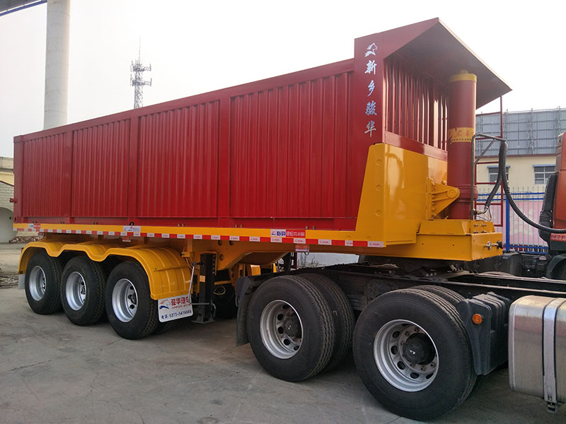 后翻自卸式运输半挂车