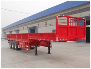 高低板运输栏板半挂车
